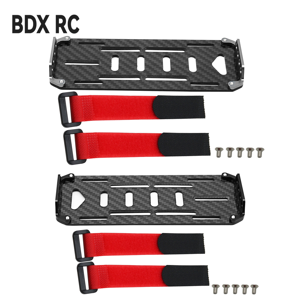 Drone Power Distribution Board - คาร์บอนไฟเบอร์สีดําแบตเตอรี่แผ่นยึดสําหรับ RC รถ 1:10 Scale RC
