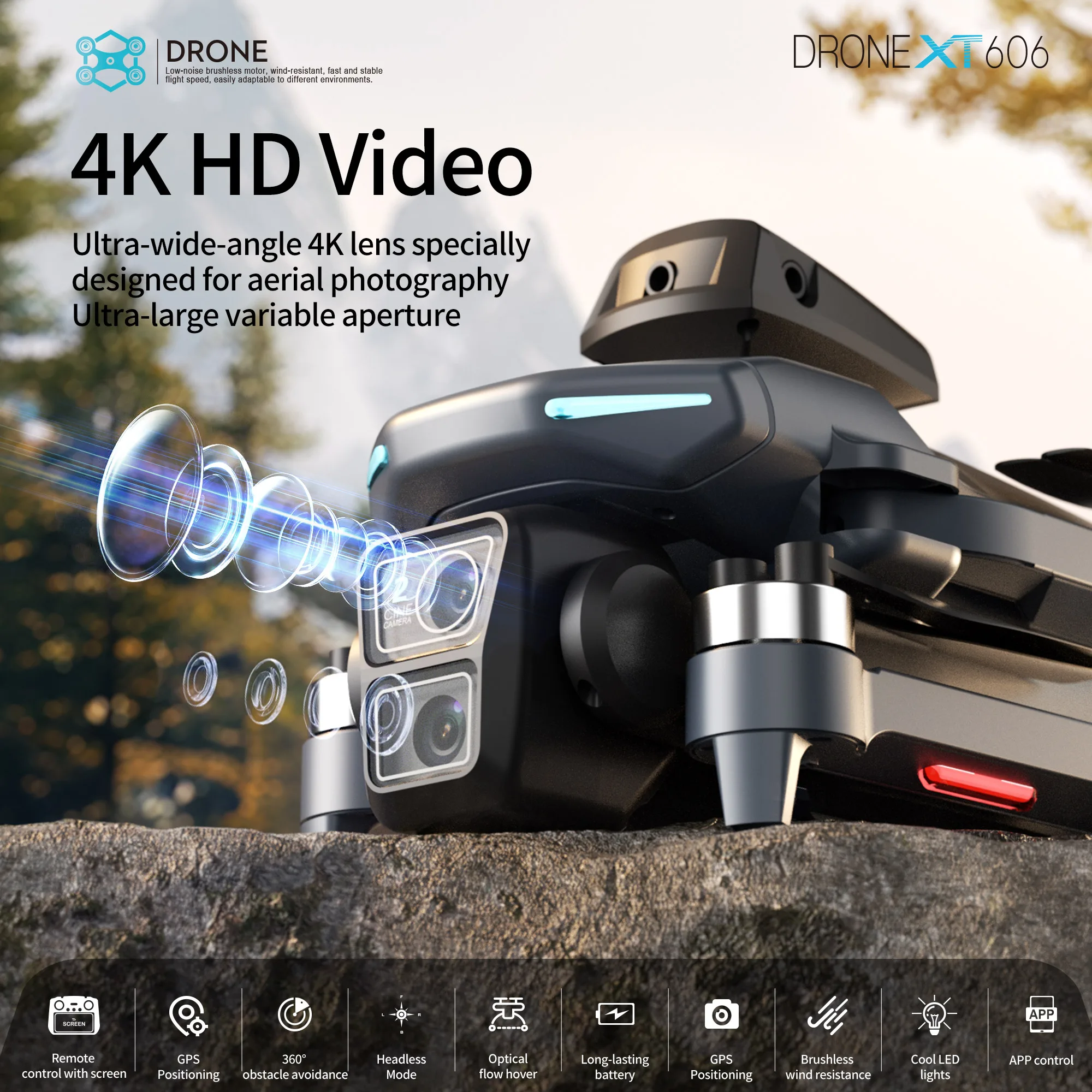 โดรนรุ่น Original XT606 ระดับม - Drone Gps Mount บทวิจารณ์และราคา