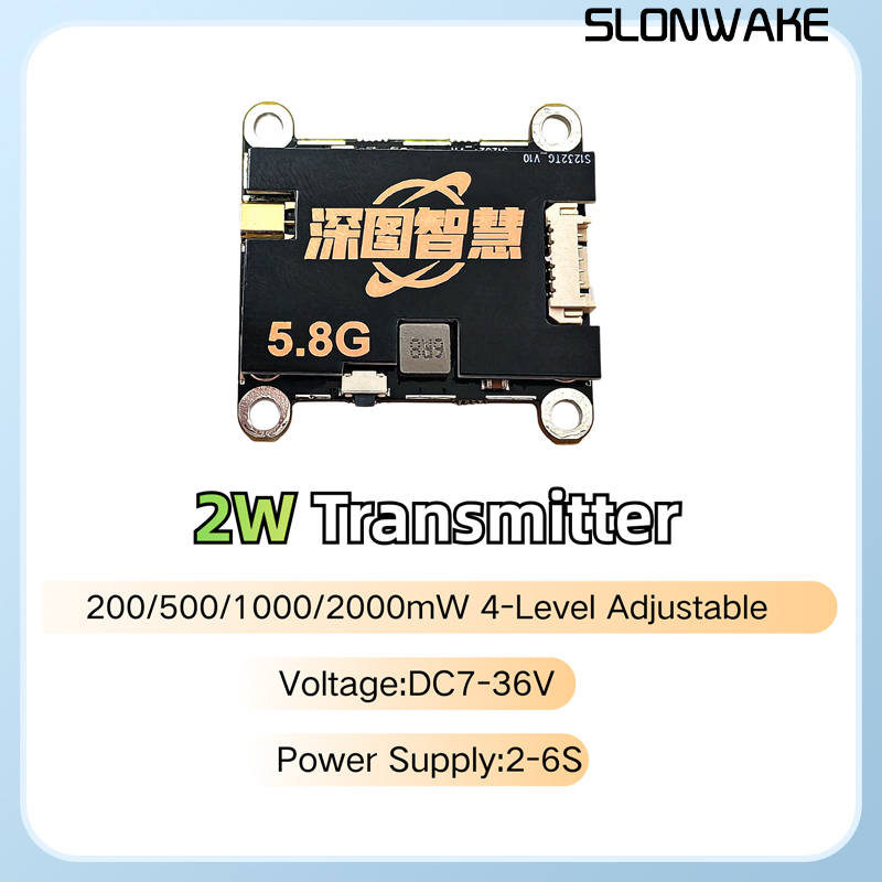 SLONWAKE 5.8G 56CH 2W เครื่องส - Drone Transmitter บทวิจารณ์และราคา