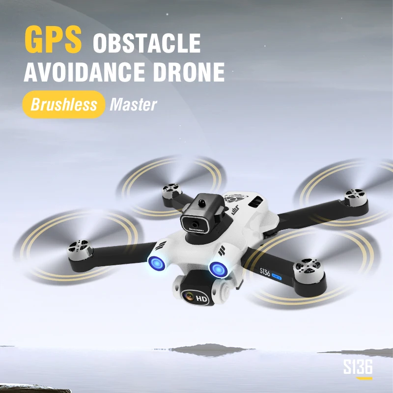 โดรน S136 Pro Ultra Rc โดรน 8K - Drone Gps Mount บทวิจารณ์และราคา
